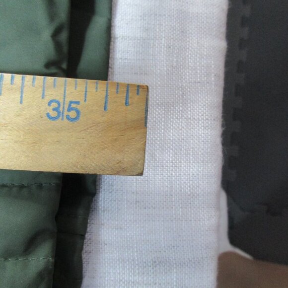 Tommy Hilfiger Puffer Jacket Womens XL Green Zipper Pockets Lined Hooded Zip Up - Picture 12 of 12